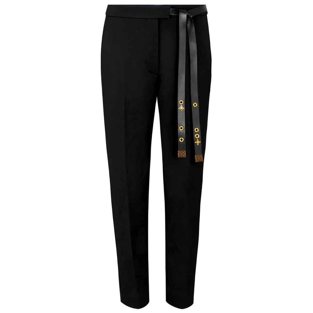 Louis Vuitton Slim Pants with Eyelet Belt